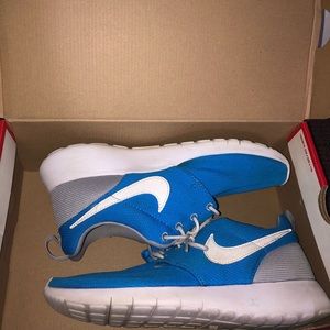 Kids Blue & Grey Roshe Runs Sneakers Shoes